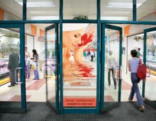 Digital retail window graphics